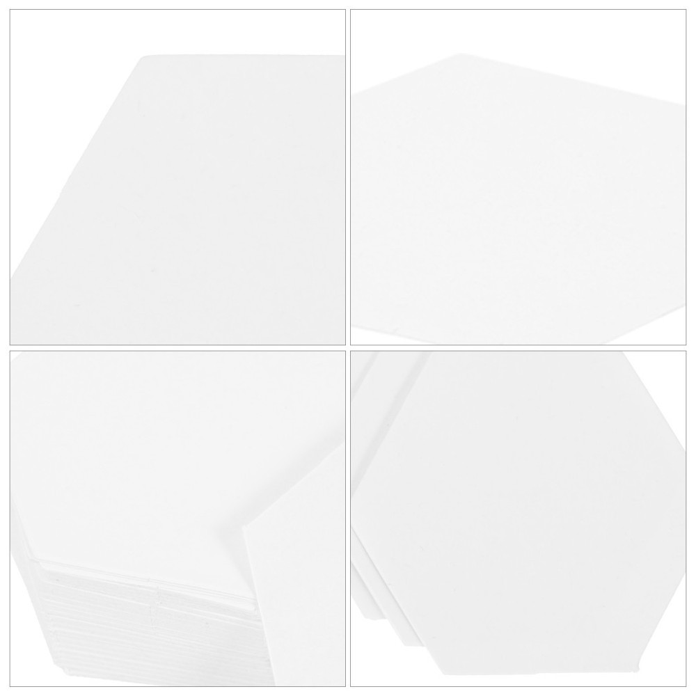 300 Pcs Hexagon Papers for Quilting Patchwork Tool Decor Drawing Hexagonal