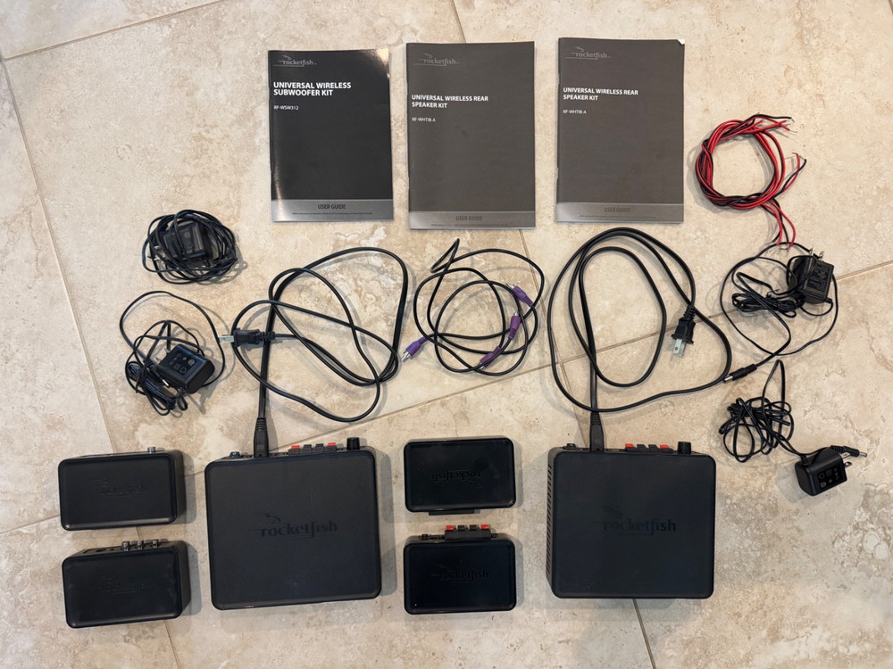 Rocketfish Universal Wireless Rear Speaker (2x) and Subwoofer Kit