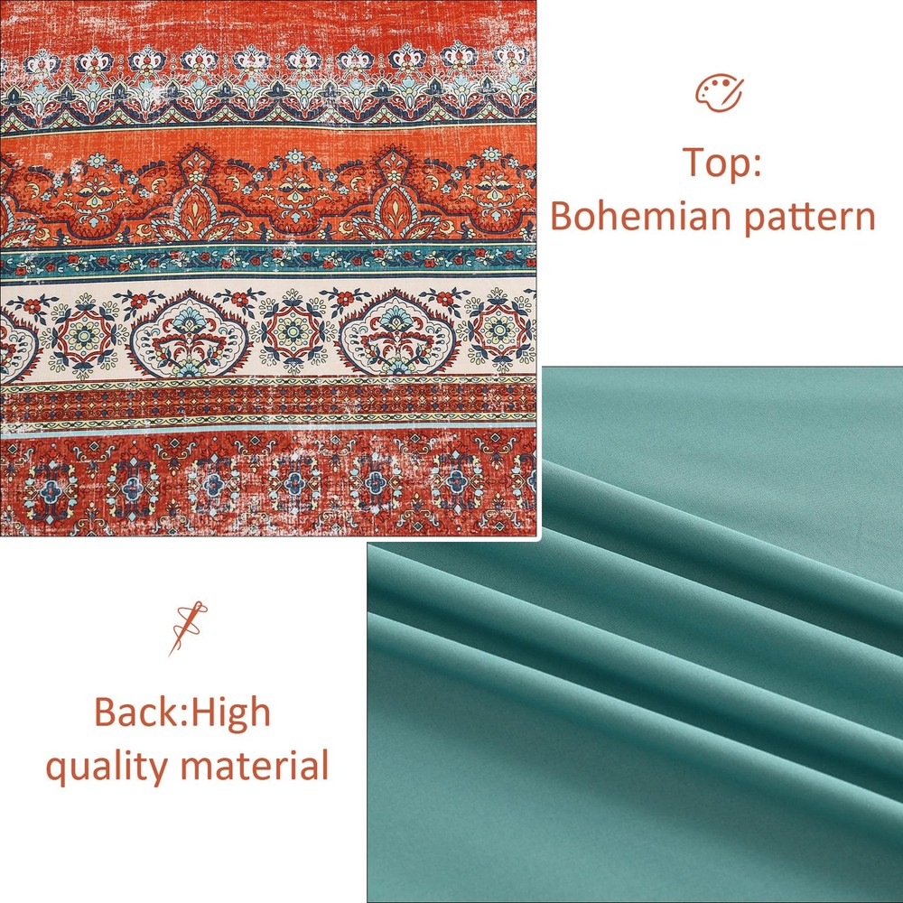 Cottolester Queen Comforter Set 8pc Boho