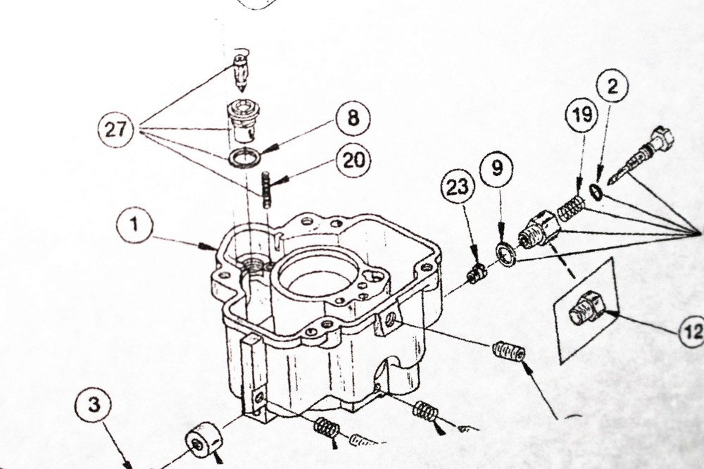 GENUINE WALBRO Carburetor Kit fits LUA-8 LUA8 Onan 146-0254D B43 B48 N52 LUA D12
