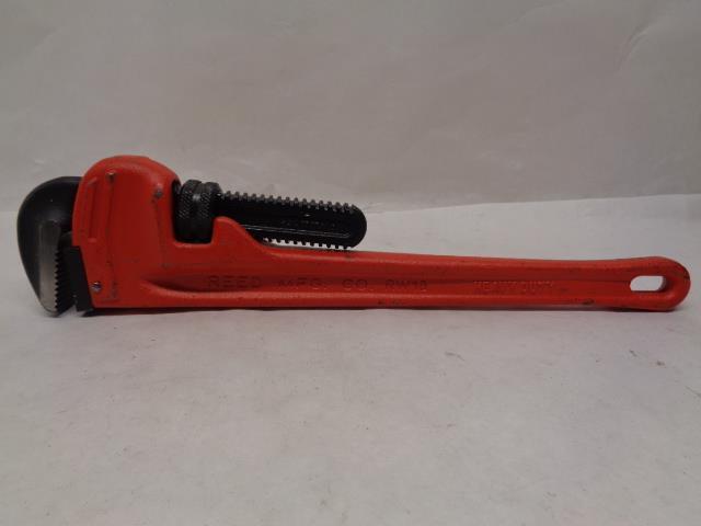 NEW REED 18" HEAVY DUTY PIPE WRENCH 1/4"-2 1/2" CAPACITY RW18 R22