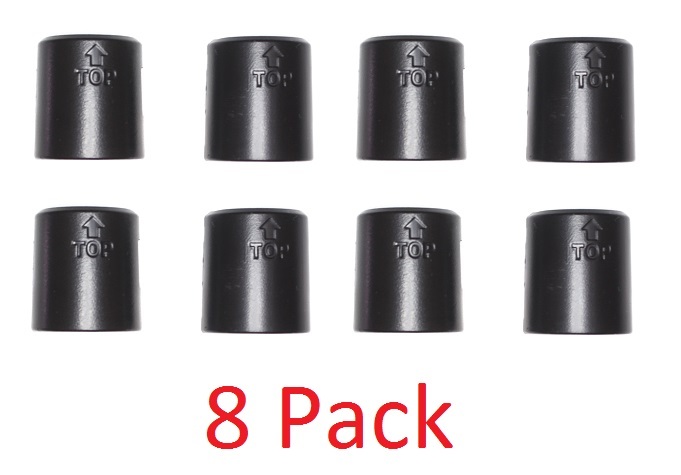 1" Diameter Wire Shelf Clips Shelving Split Sleeves Lock Locking Plastic 4 pair