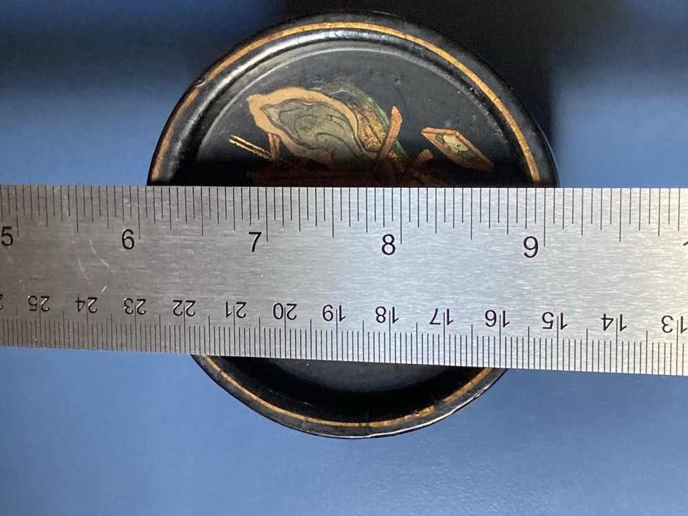 Antique Paper Mache Lacquered Snuff Boxes