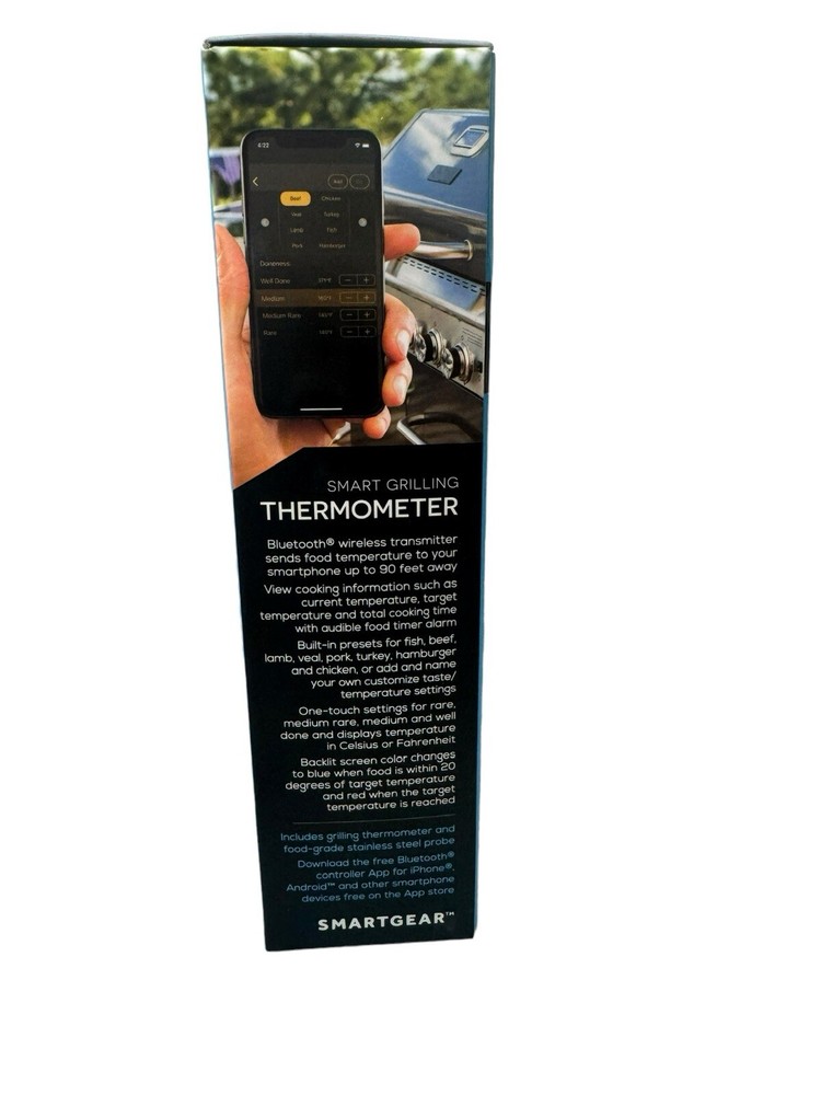 SmartGear Wireless Grilling Thermometer STG-6695-KB
