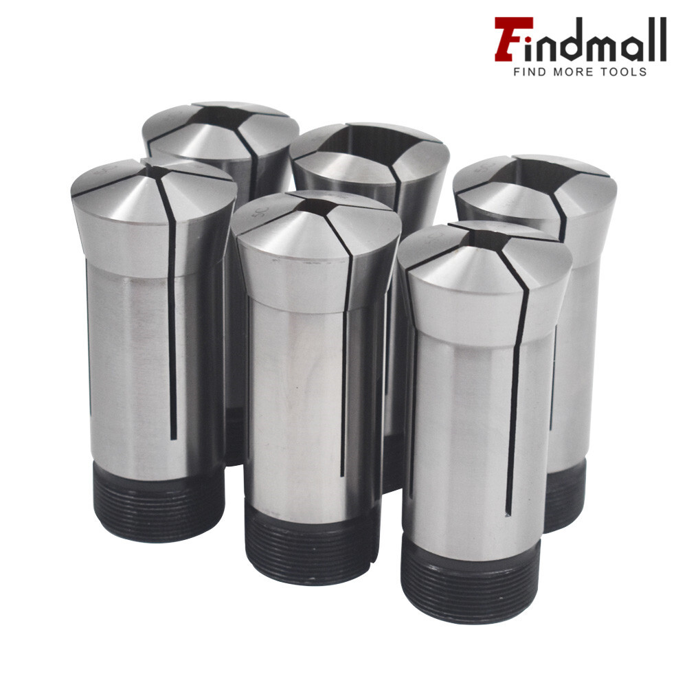 Findmall 5C Square Collet 6 PC Set 1/4",5/16",3/8",1/2",5/8",3/4"