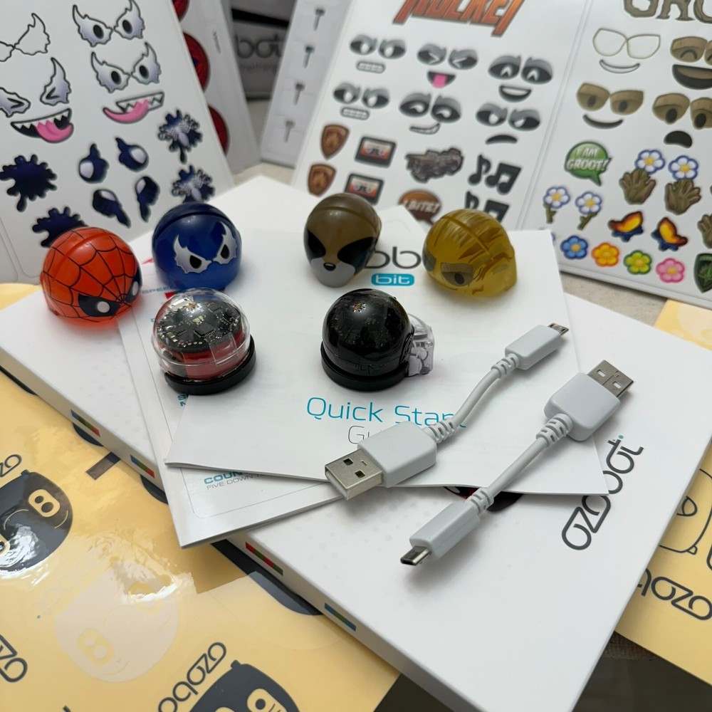 Ozobot Bit Marvel Groot Rocket Spider-Man Venom Robotics READ DESCRIPTION