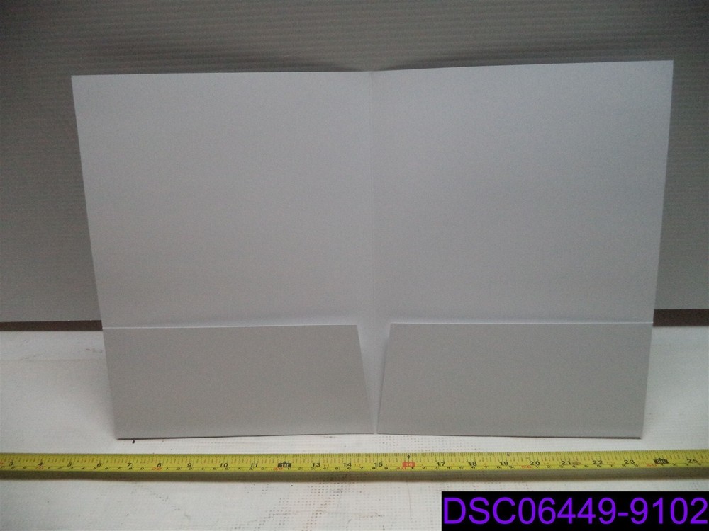 Qty = 250: xfinity Comcast 2 Pocket White Folders