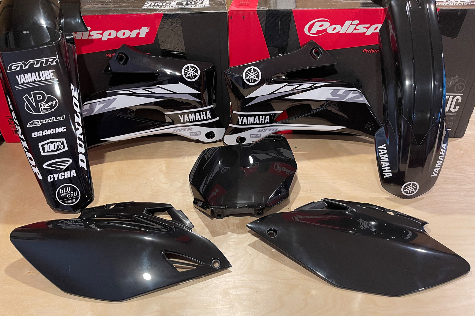 YAMAHA BLACK TEAM GRAPHICS YAMAHA YZ250F YZ450F YZF250 YZF 2006 2007 2008 2009