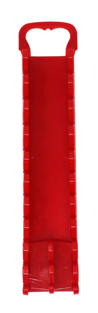Red Plastic Portable Screwdriver Gripper 10-Tool Organizer Holder