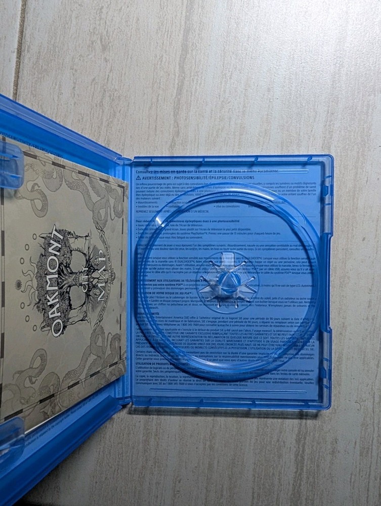 NO GAME The Sinking City PlayStation 4 PS4 Case With Map