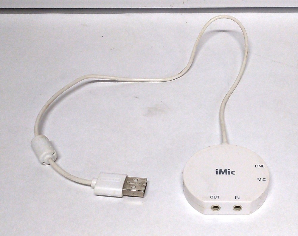 Griffin Technology iMic USB Audio Interface Make Music Songs Play iMic USB White