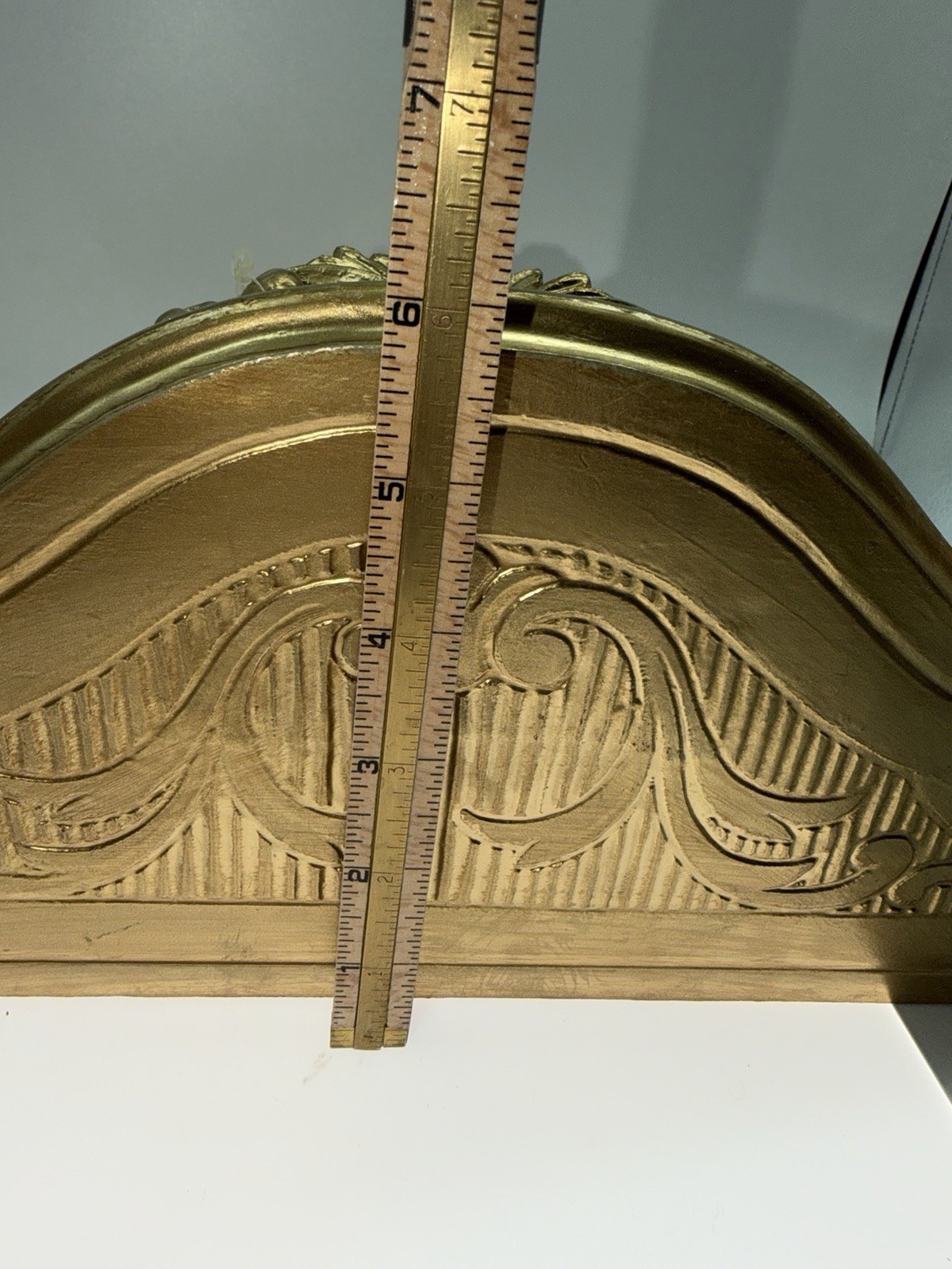 Vintage Euromarchi Italy Hollywood Regency Shelves Resin Gold Finish Wall Hang 2