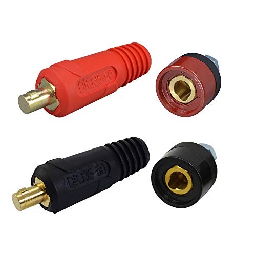 TIG Welding Cable Panel Connector Plug & Socket Set DKJ35-50 DKZ35-50 4pcs