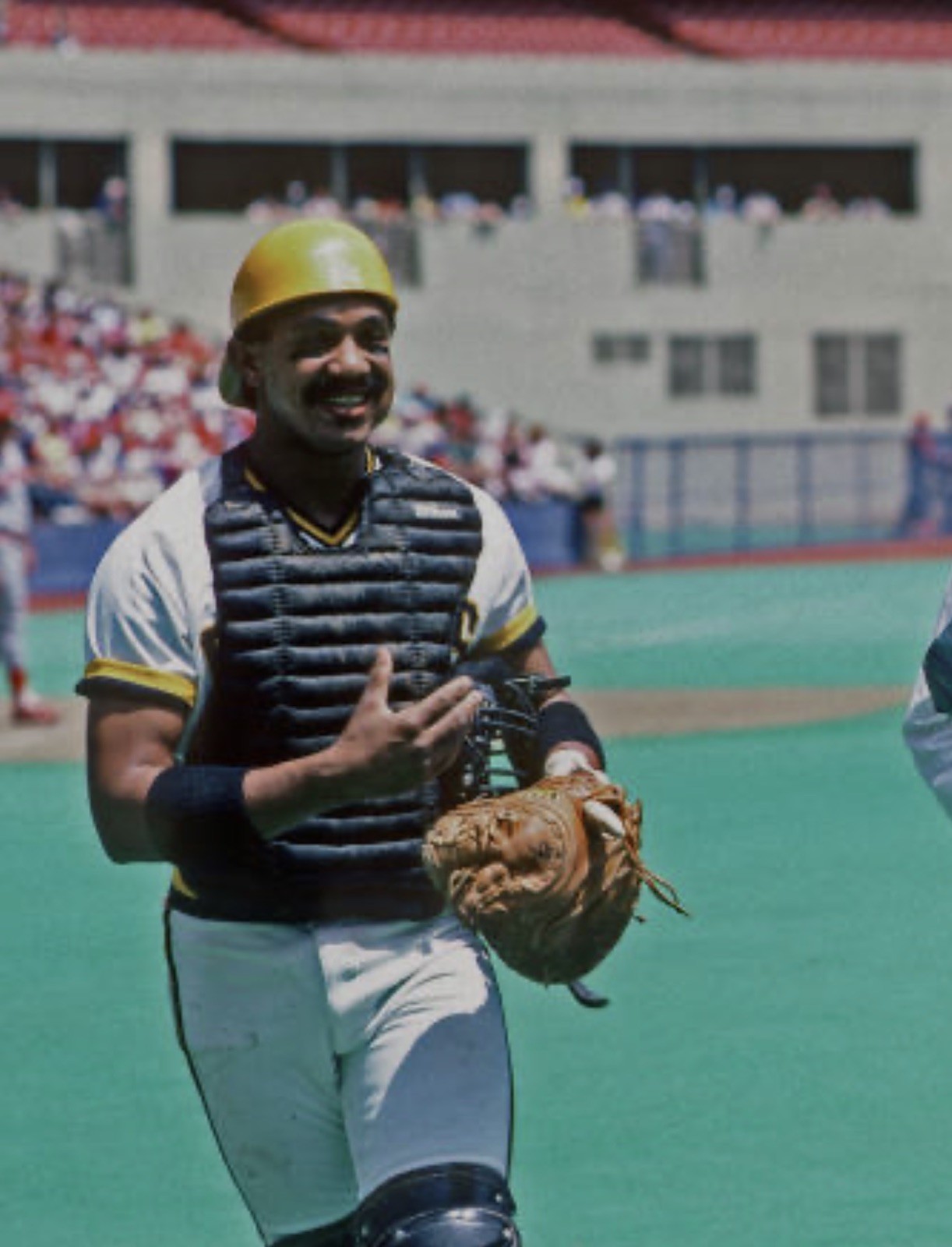 Game Used Auto Tony Peña 1982 Wilson Catchers Mitt Pittsburgh Pirates Photomatch