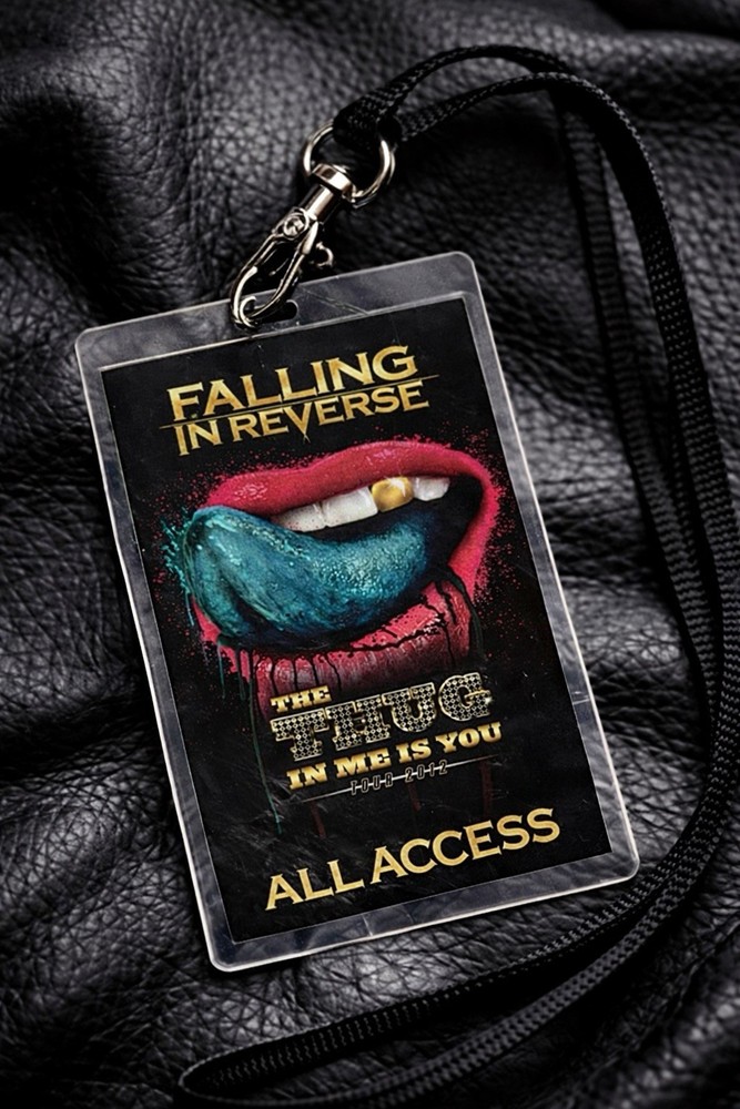 Falling In Reverse 2012 Tour 3.5”x5.5” All Access Laminate Pass RP