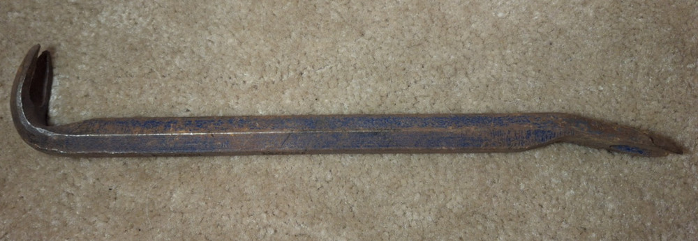 VINTAGE VAUGHAN Double End Offset Nail Puller Pry Bar 11" USA