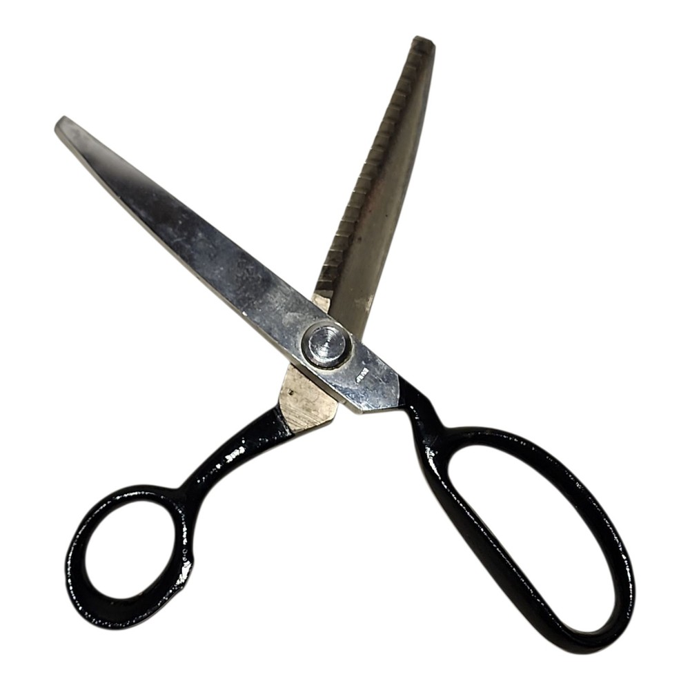 Vintage Cutlers Guild 9" Pinking Shears Scissors With Original Box