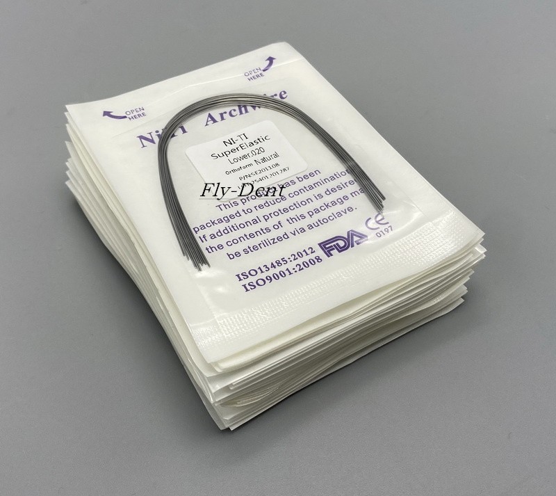 100pcs Dental Orthodontic Niti Super Elastic Arch Wire Natural Form Rectangular