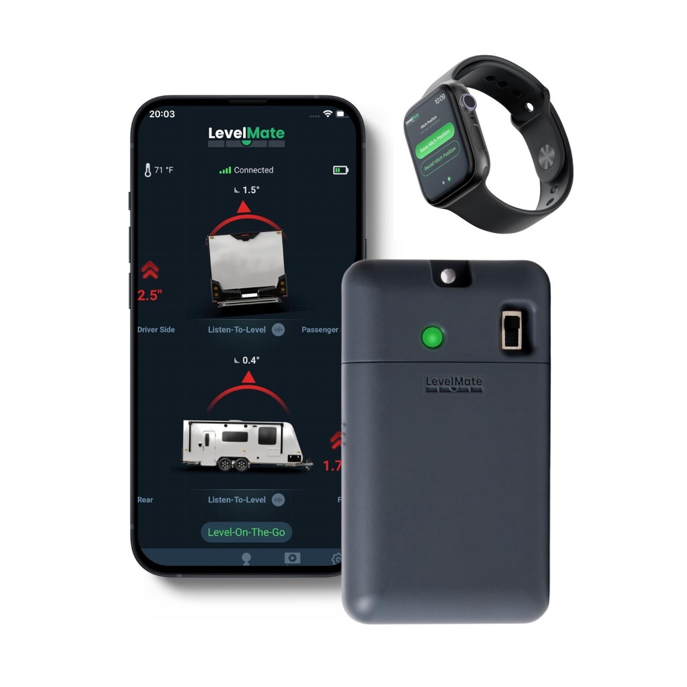 LogicBlue Technology LevelMateMAX Wireless RV Leveling LevelMateMAX, Black