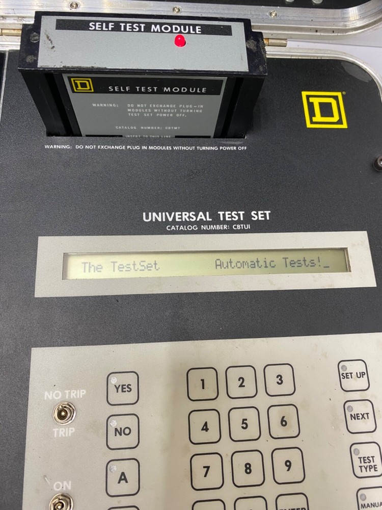 Square D Universal Test Set CBTUI, CBTM3 ME-NE-PE Test Module, TIF 770