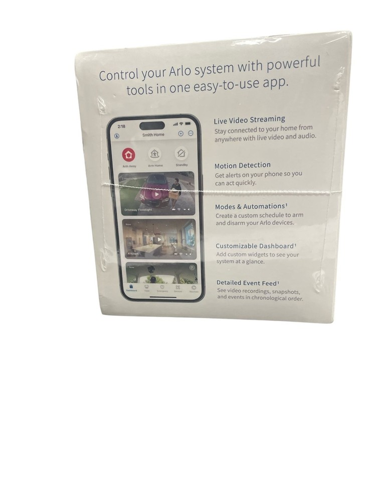 Arlo Essential 2K (2nd Generation) Security Camera – White (3 Pack)