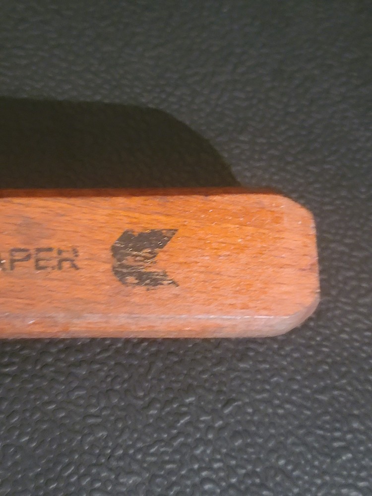 Vintage Hyde Long Handled Scraper #C81 Wood Handle