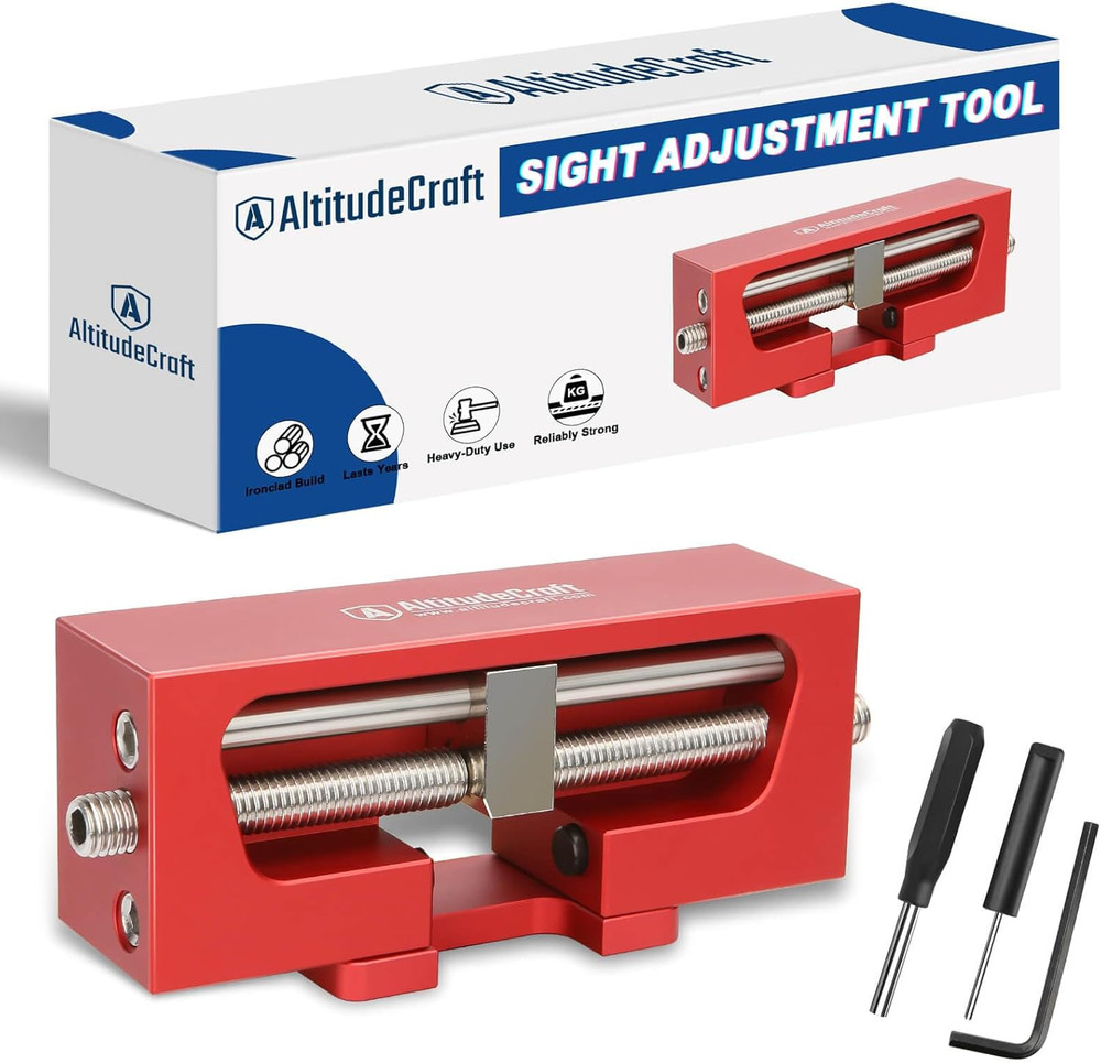 Sight Pusher Tool, Precision Front and Rear Sight Adjustment, Durable Sight Remo