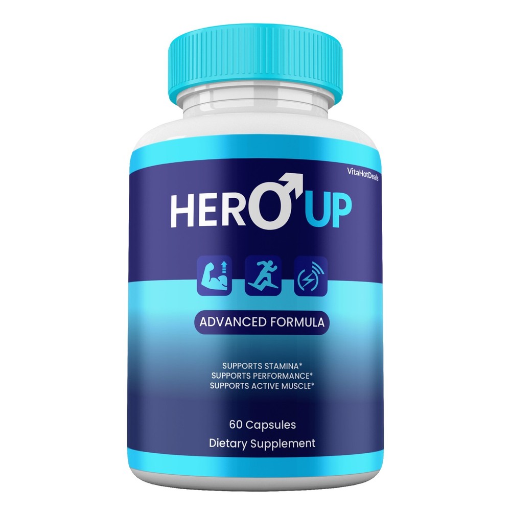 Hero Up Capsules, Advanced Premium Formula, HeroUp Supplement (2 Pack)