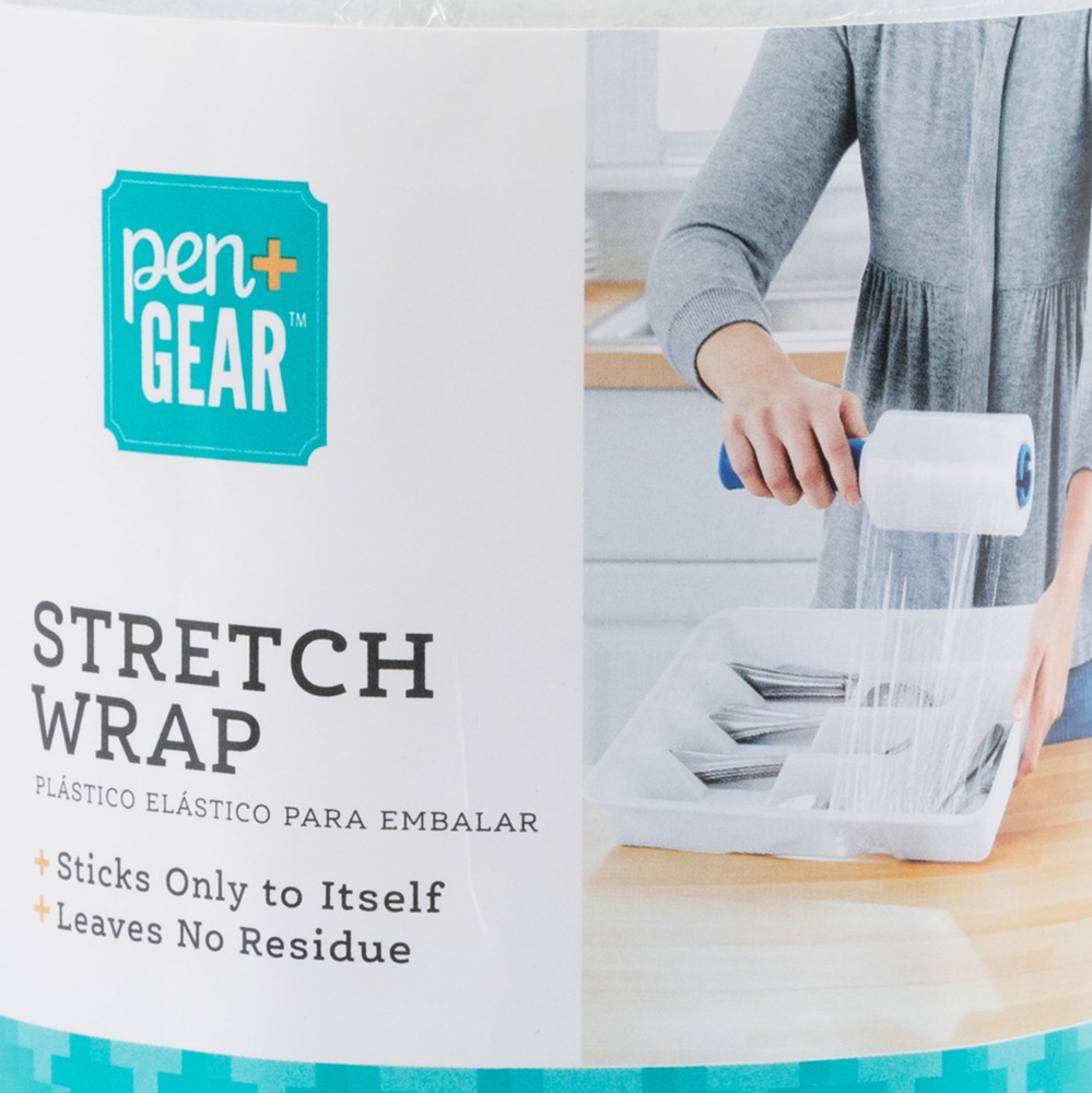 (2 pack) Plastic Stretch Wrap, 5 in. x 1000 ft., Clear