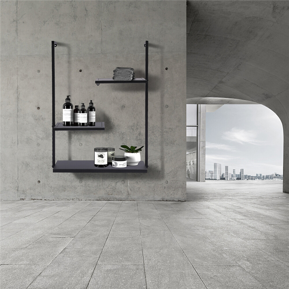 3-Layer Wall Hanging Storage Rack - Elegant Shelf for Home Organization