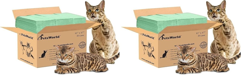 Universal Fit Multi-Cat Pad Refills Litter Box Fresh Scented Ultra-Absorbent