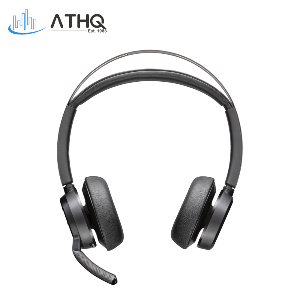 Poly Voyager Focus 2 Microsoft Teams certified with charge stand headset 77Y87AA