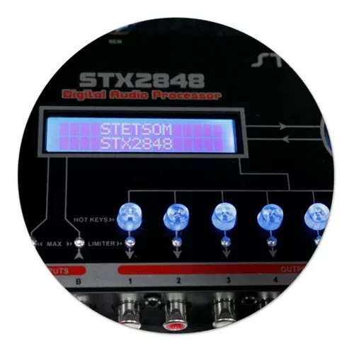 Stetsom STX2848/Digital Audio Processor/Dsp Crossover 2 Inputs 8 Outputs/Stetsom