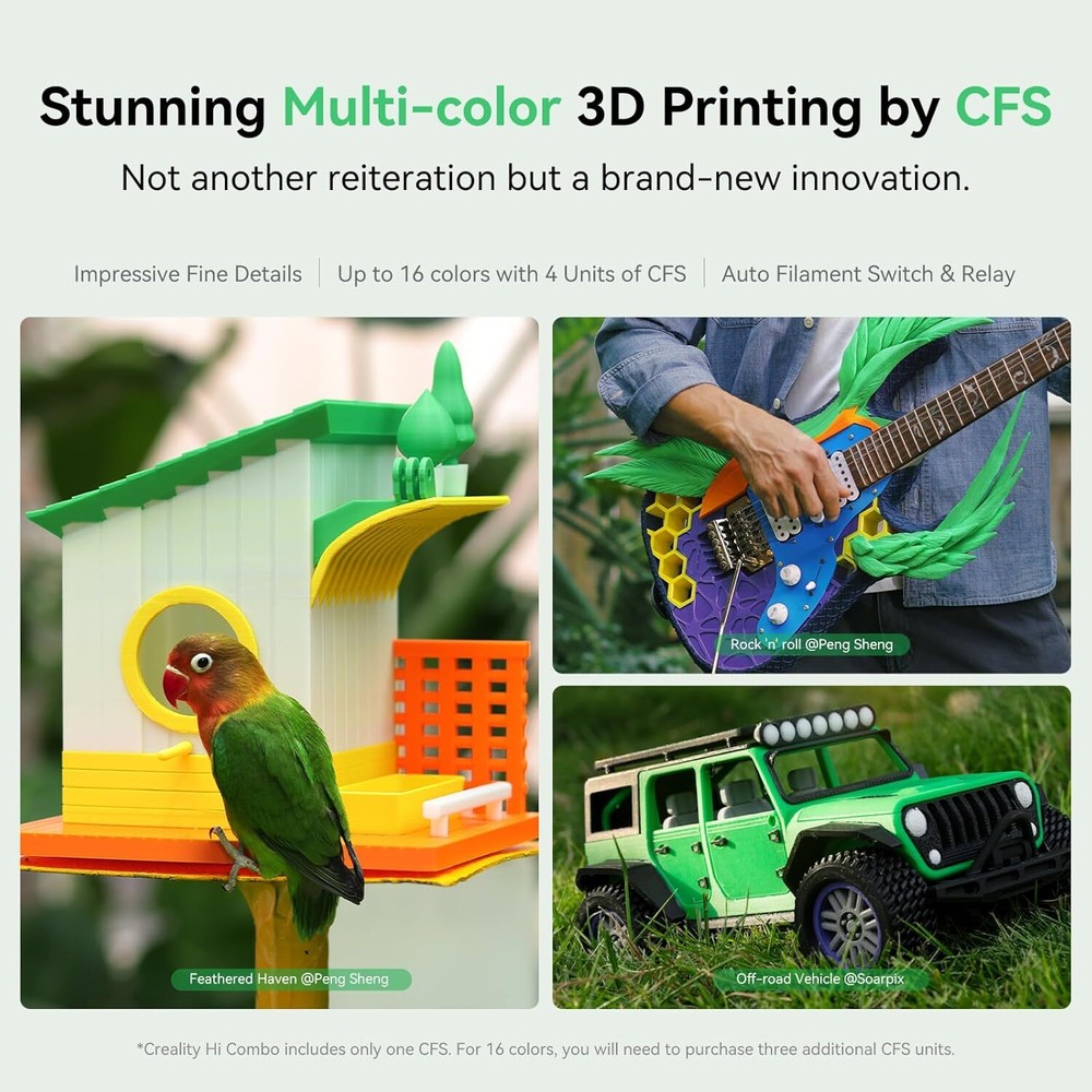 Creality Hi 3D Printer Max 500mm/s High Speed Multi Color Printing (Need CFS)