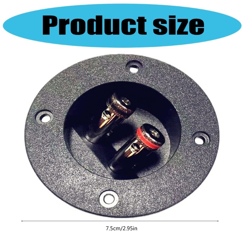 2 Way Speaker Junction Box Speaker Binding Post Cup for Subwoofer Installation