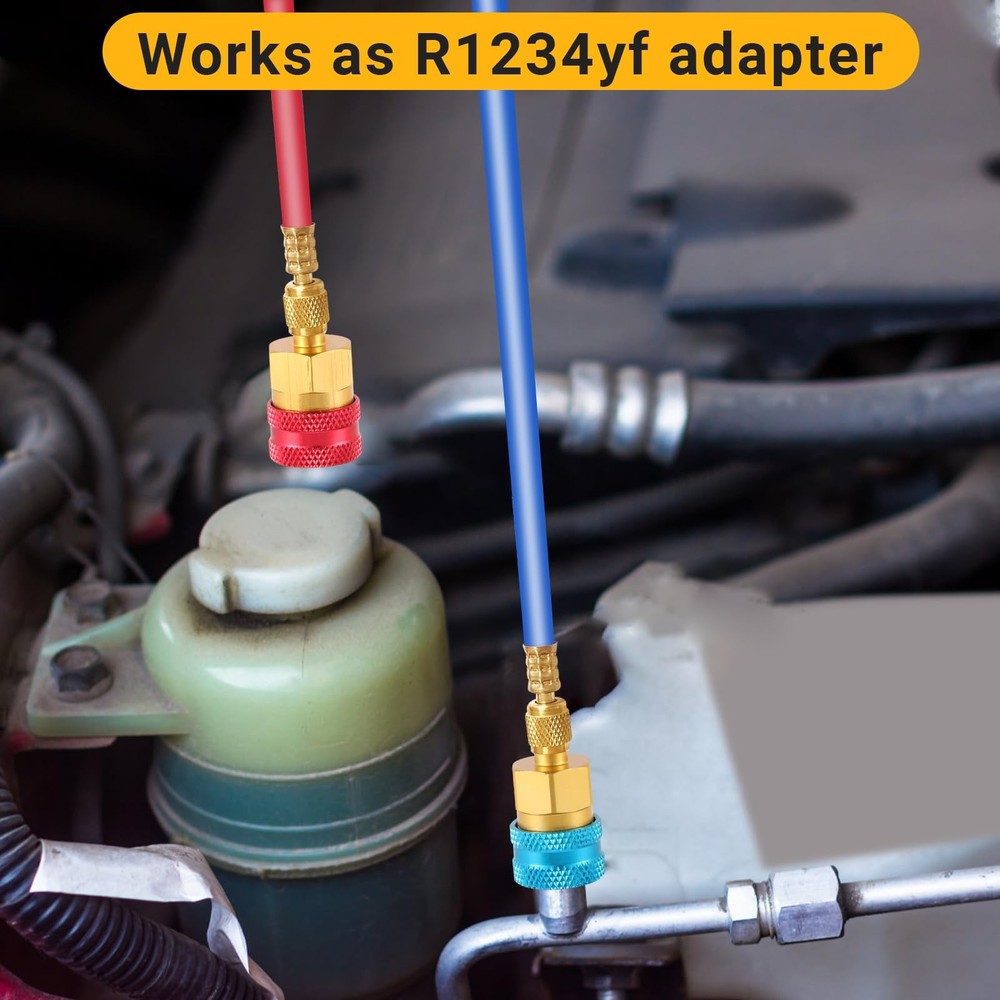 R1234yf To R134a Adapter High Low Pressure Side Quick Coupler Conversion Part