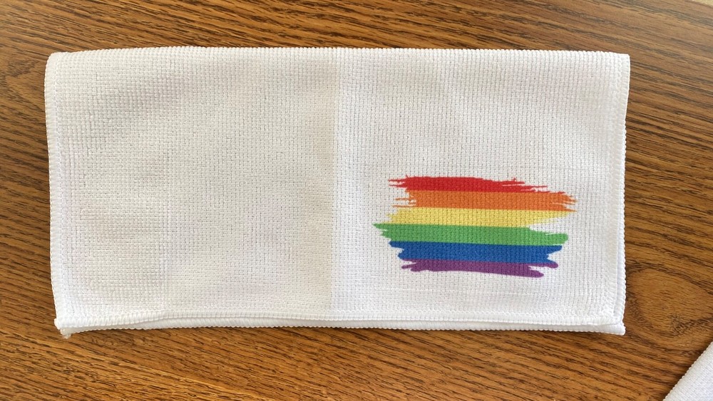 GAY PRIDE BRUSH STROKES MICROFIBER C*M RAG - 2 Pack