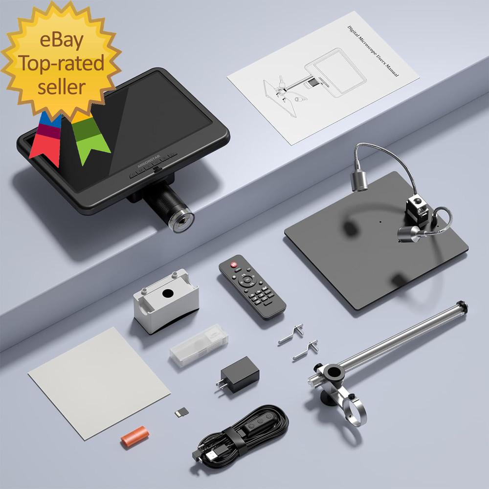 AD210 10.1 Inch LCD Digital Microscope Adults Soldering Microscope Electronics