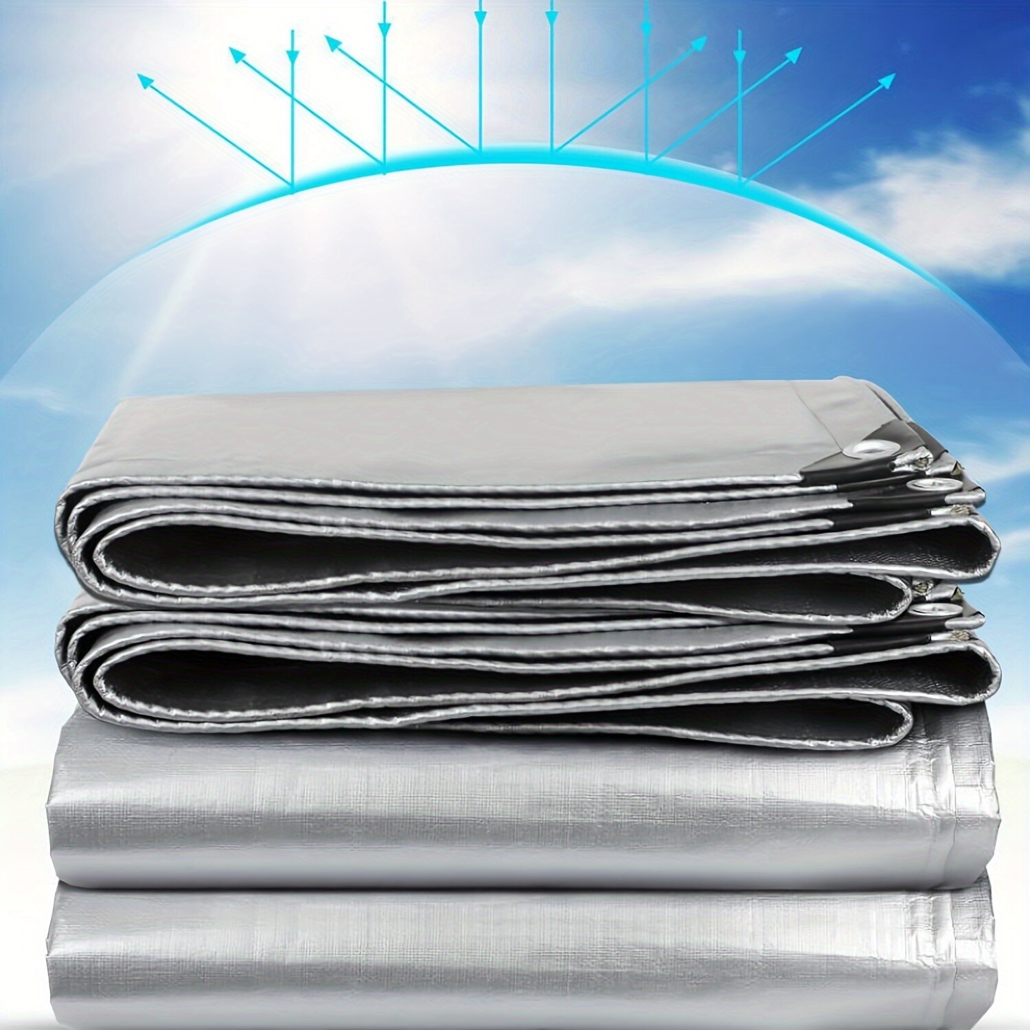 Double-Sided Canopy Cover (3×5m) - Camping, BBQ Area & Outdoor Equipment Shield