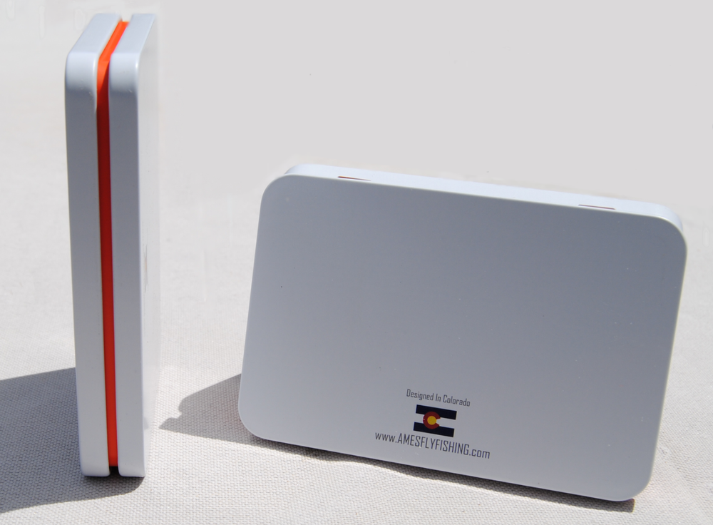 Mini Tin Silicone Fly Fishing Box White