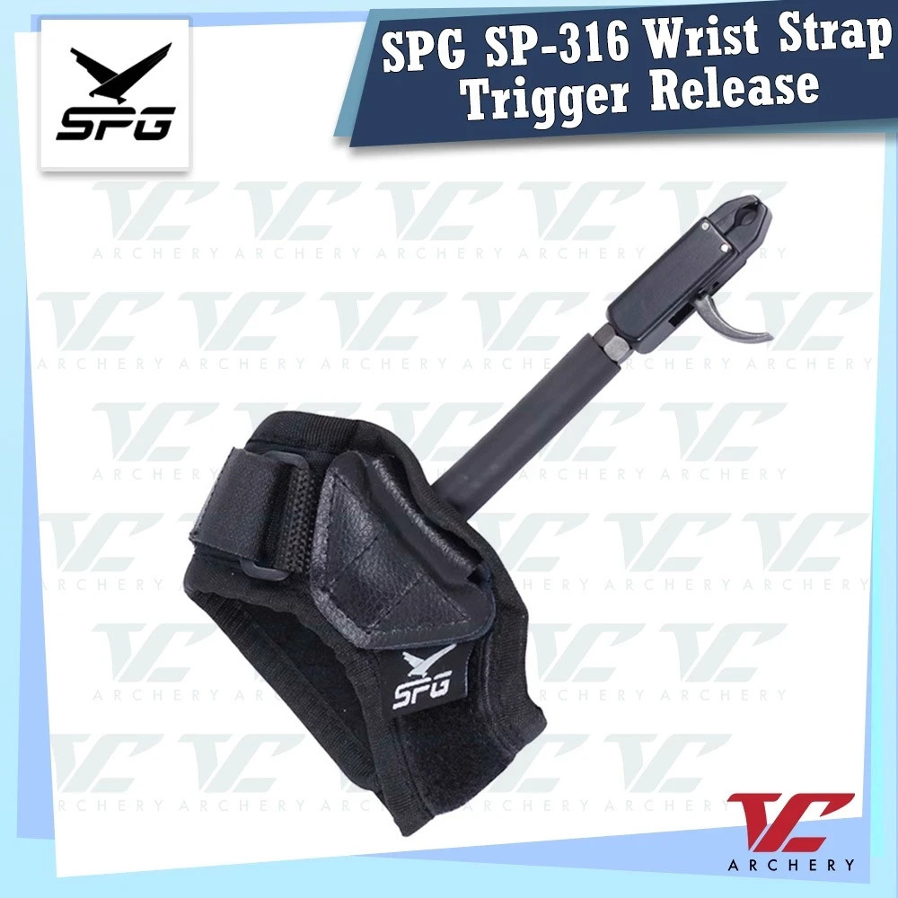 Archery Wrist Release Aid Trigger Adjustable Strap Caliper Compound Bow Hunting