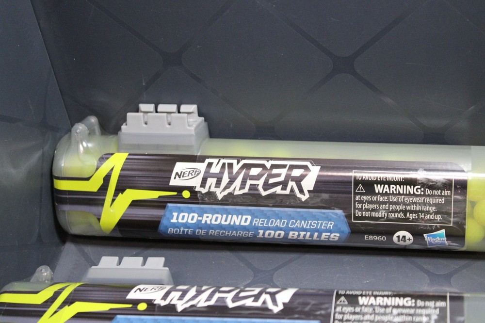 2 Nerf Hyper Blaster 100 Round Refill Canister Reload Canister E8960 New