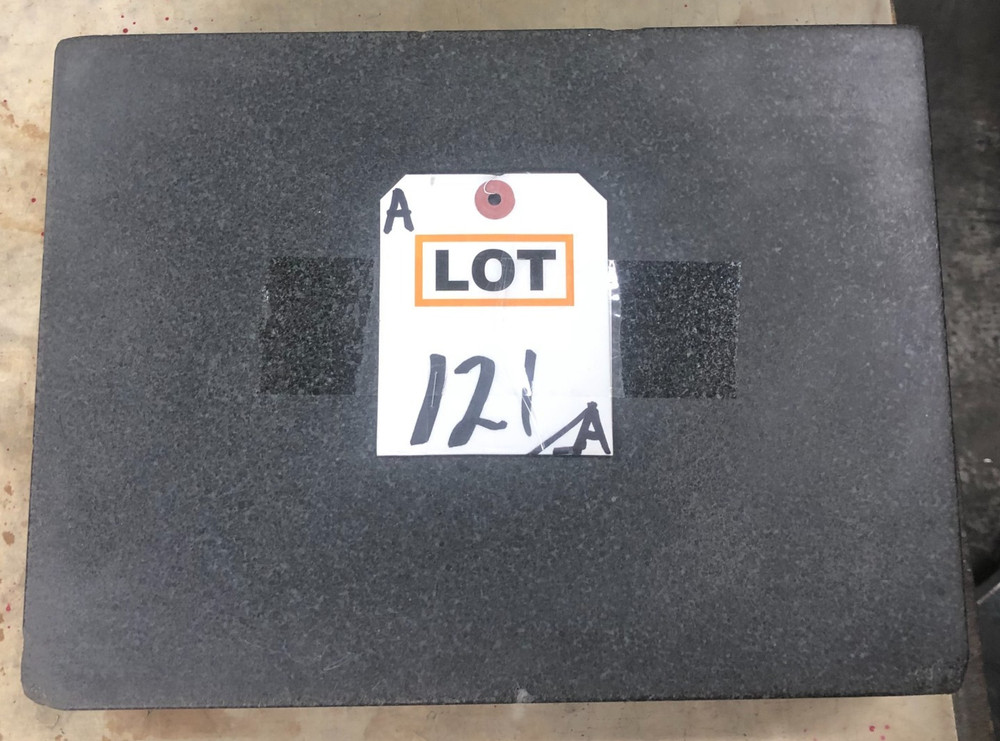 Granite Surface Plate, 12" x 9" x 3", Black