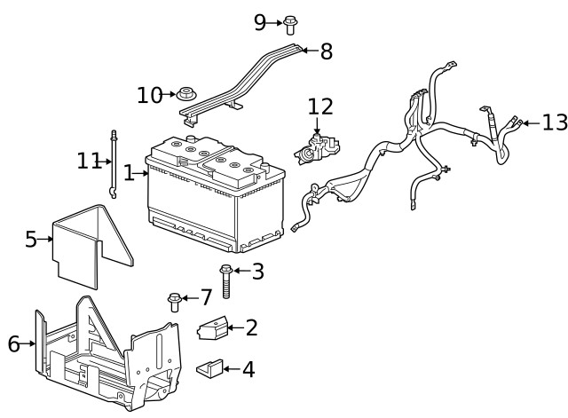 Genuine GM Battery Current Sensor 13545954