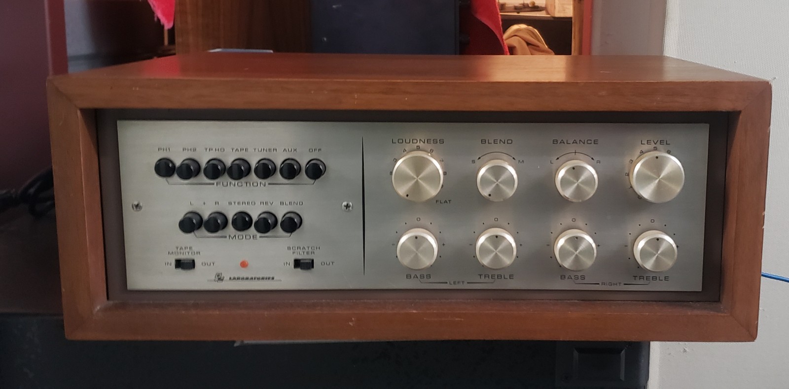 RARE CM Laboratories Labs CC-1 S.S. Preamplifier Control Amplifier w/Wood Case