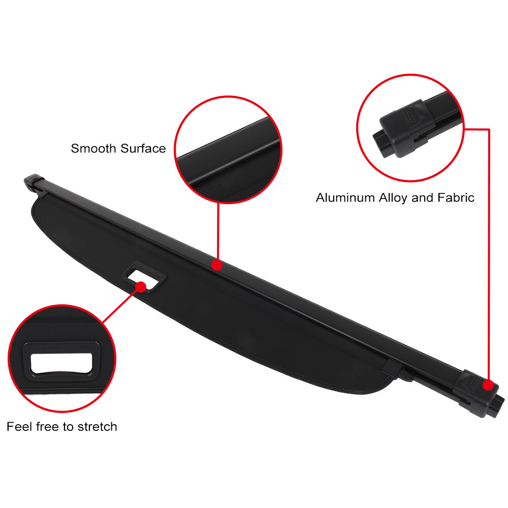 Cargo Cover For Chevy Traverse 2018-2023 Retractable Trunk Security Shield Shade