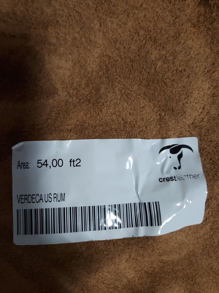 Leather Cowhide Upholstery Rum Full Hide Approx 50 Sqft