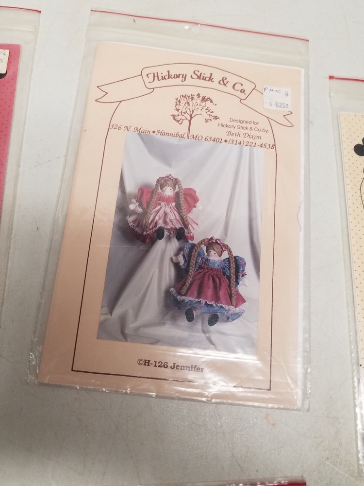 Lot of 6 Doll Patterns