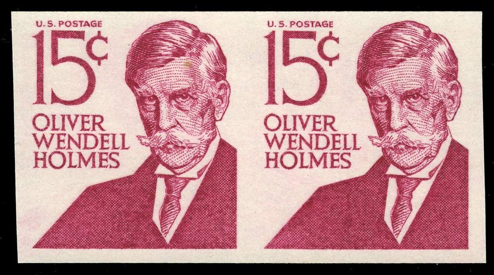US #1305Ej  15¢ Holmes type III imperf pair VF NH