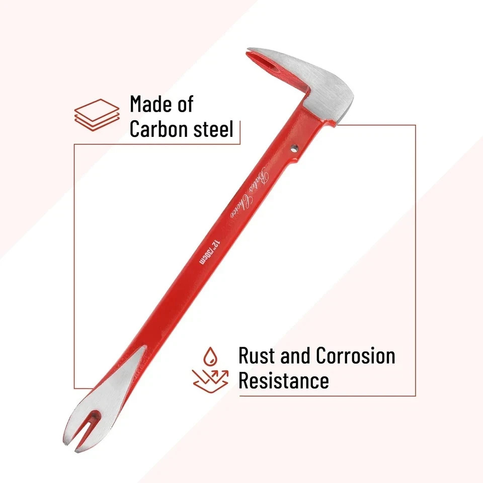 - Pry Bar Nail Puller Set, 3 Pack, 8"/10"/12", Nail Puller Tool, Small Pry